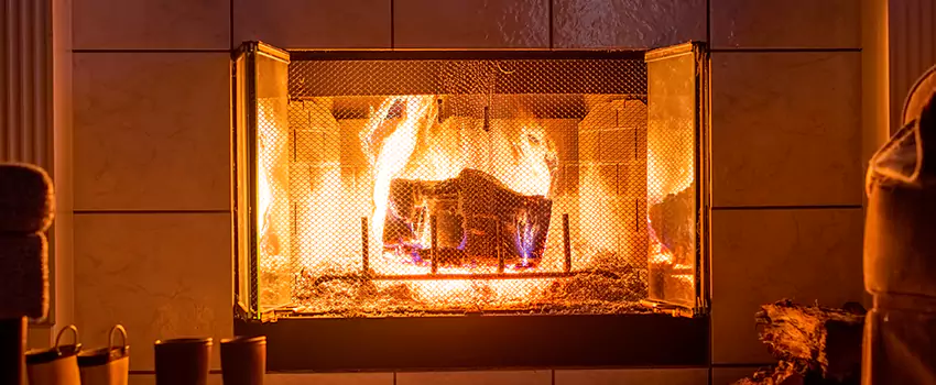 Mendota Hearth Landscape Fireplace Installation in Cooper City, Florida